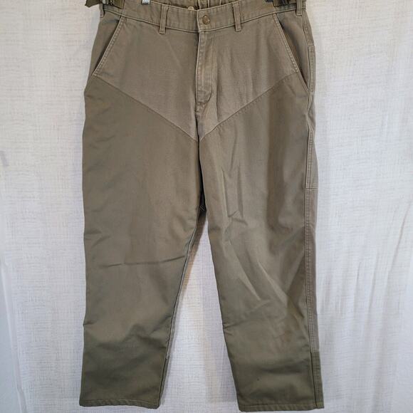Columbia Briarshun Stout Pants Mens 36x31 Beige Adjustable Reinforced Hunting - Picture 1 of 10